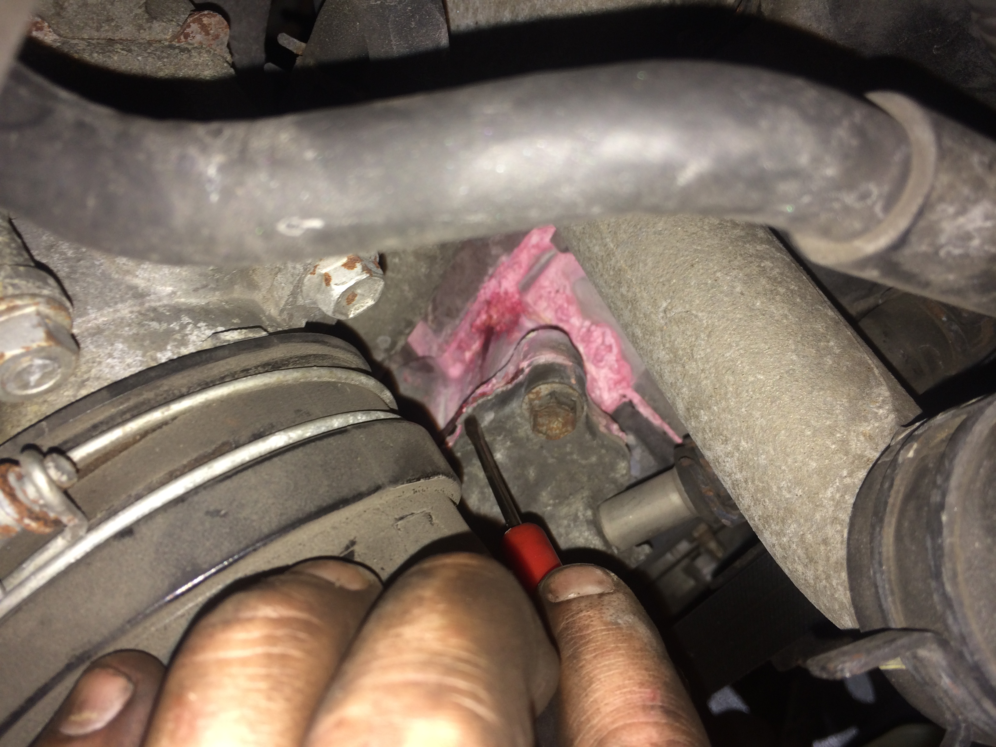 coolant leaking from water pump on a gm 3.1 v6