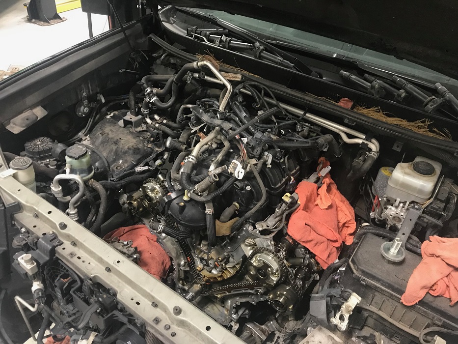 GX460 engine, cover off