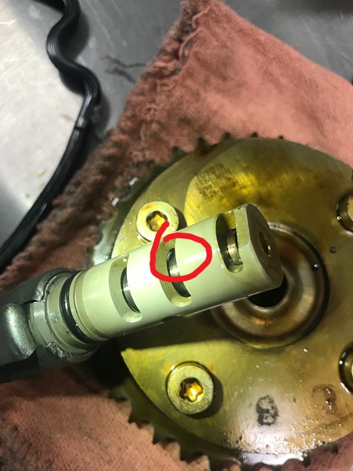 Oil control valve debris