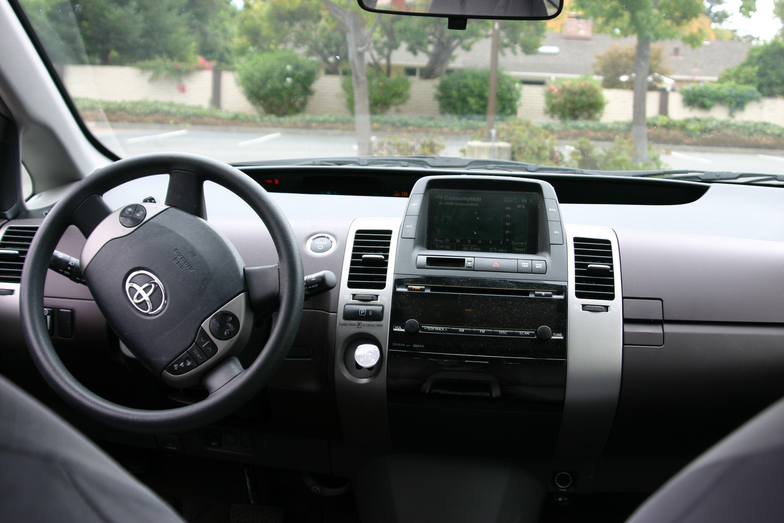 Interior of a 2005 Prius