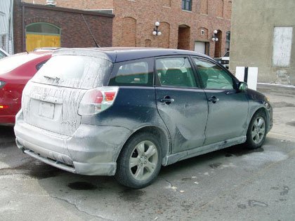 Salt Covered Car