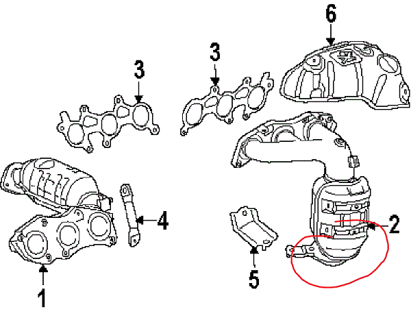 RX450h Exhaust Diagram